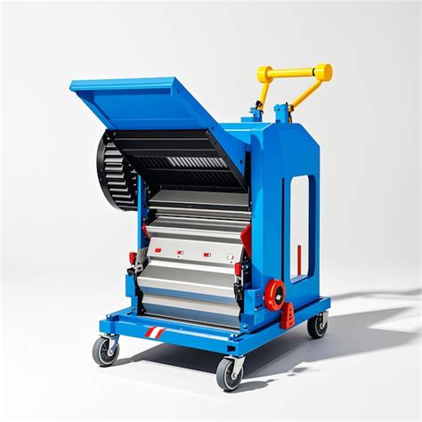 Plate Compactor Machine On A White Background Premium Ai Generated Image