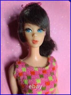 Beautiful Brunette Vintage Talking Barbie Ooak Ponytail Vintage Japan Doll