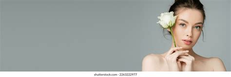 Charming Woman Perfect Skin Naked Shoulders Stock Photo Shutterstock
