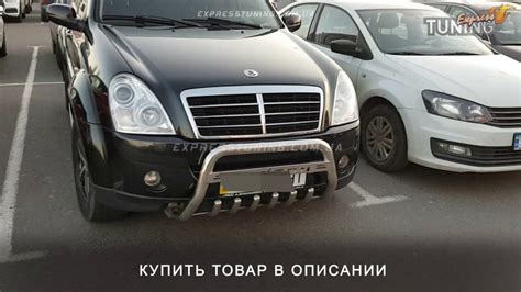 Кенгурятник Санг Енг Рекстон 2. Защита переднего бампера SsangYong ...