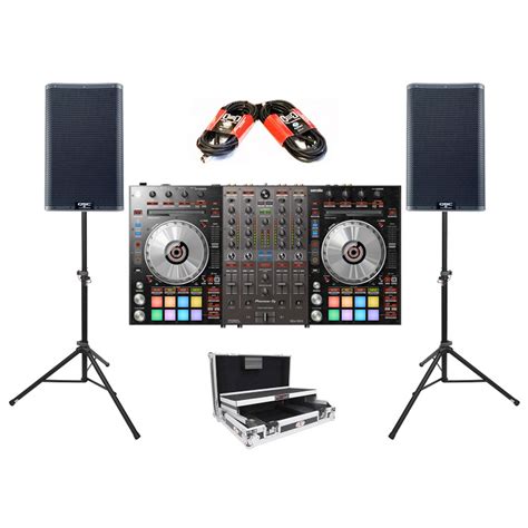 Pioneer DJ DDJ SX3 And QSC K12 2 Package Deal With Stands