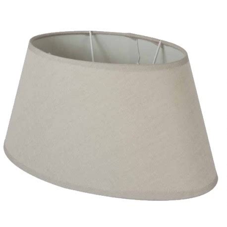 Beige Oval Linen Lampshade By Quaint Quality