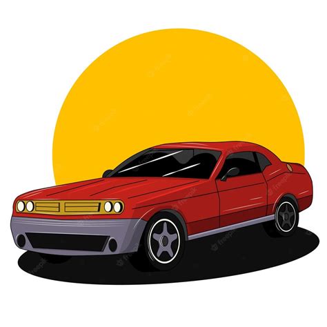 Premium Vector | Car vector drawing