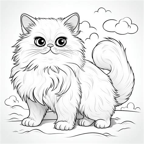Premium Vector | Himalayan kitten cat
