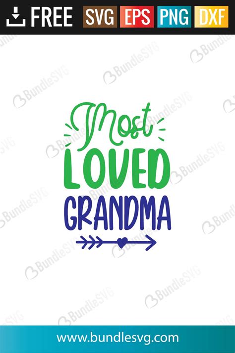 Most Loved Grandma Svg Cut Files Free Download