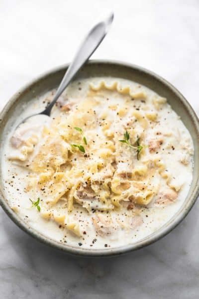 Creamy White Chicken Lasagna Soup Creme De La Crumb