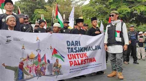 Ribuan Warga Tasikmalaya Aksi Solidaritas Dan Galang Dana Untuk Palestina