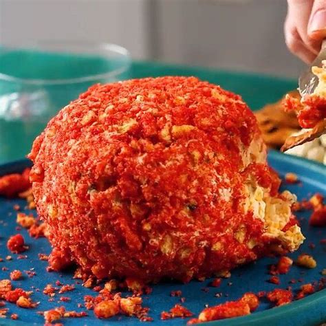 Flamin Hot Cheetos Cheese Ball Recipe Cheetos Cheese Ball Cheese Ball Cheetos Cheese