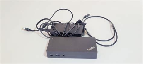 Lenovo Thinkpad Usb C Dock Type 40a9 Dk1633 With A Lenovo 90w Power Adapter 30 Ebay