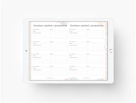 Planer pracy dyplomowej na iPada - OgarniamSie.pl