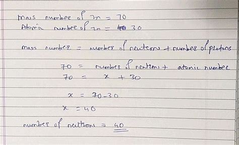 The number of neutrons in dipositive zinc ion (Zn2+, with mass number ...