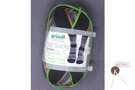 Sockenwolle Hot Socks Simila Grau Braun Fach Sockenwolle Wolle Simmeringer Knopf K Nig