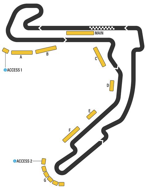 New grandstands will be added to the Circuit of the Americas map Austin 2