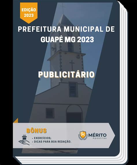 Apostila Publicitário Prefeitura De Guapé Mg 2023 Mérito Apostilas