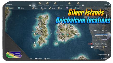 Assassins Creed Odyssey All Silver Islands Orichalcum Locations Youtube