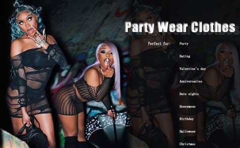 Buitifo Womens Sexy Lingerie Dress One Piece Babydoll Fishnet Chemise Nightwearblack D M