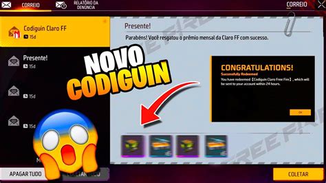 Resgatei O Novo Codiguin Do Free Fire Codiguin Ff Como