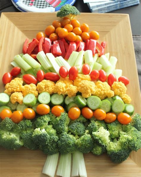 20 Festive Holiday Vegetable Trays Butter With A Side Of Bread