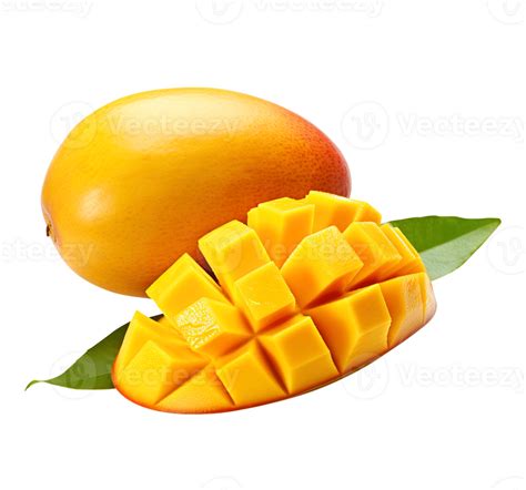 Delicious Mango Fruits Cut Out Created With 27141286 Png