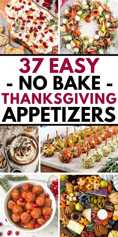 Easy No Bake Thanksgiving Appetizers Recipes