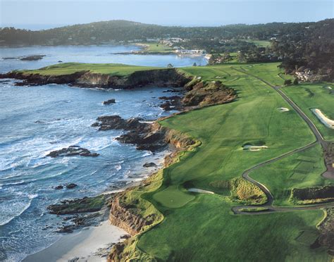 Pebble Beach Golf Links Aerial 1 Joann Dost Golf Editions