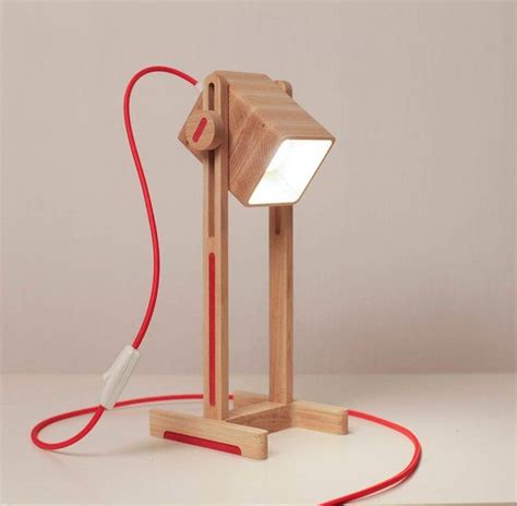 Wood lamp/Red Desk lamp/ Table lamp/ Red Lamp/Gift | Деревянные лампы ...