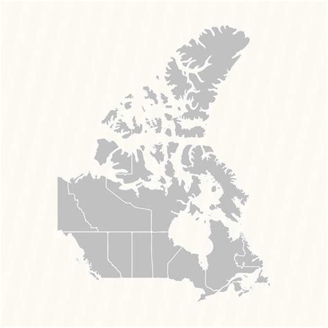 Detailed Map of Canada With States and Cities 25840136 Vector Art at ...