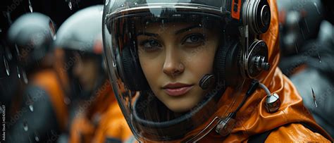 Sci Fi Adventure Scene From A Futuristic Movie People Of The Future