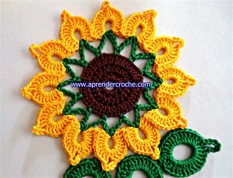 Caminho Mesa Croche Flor Girassol Best Succulent Ideas