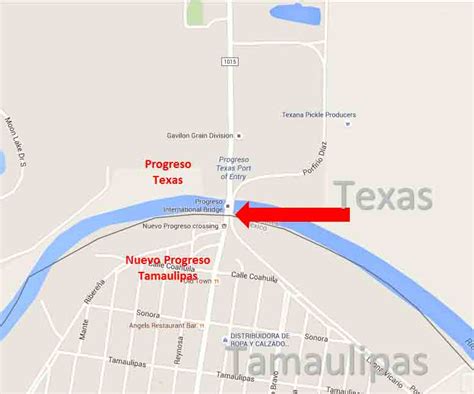 progreso lakes texas nuevo progreso tamaulipas border crossing