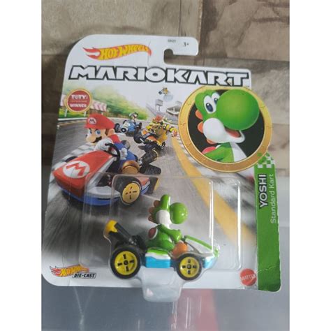 Hot Wheels Mariokart Yoshi Standart Kart Shopee Brasil
