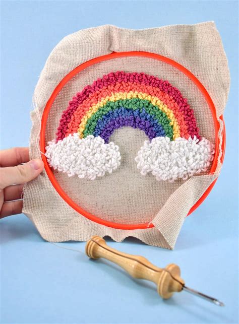 Punch Needle Rainbow Applique Tutorial ⋆ Dream A Little Bigger