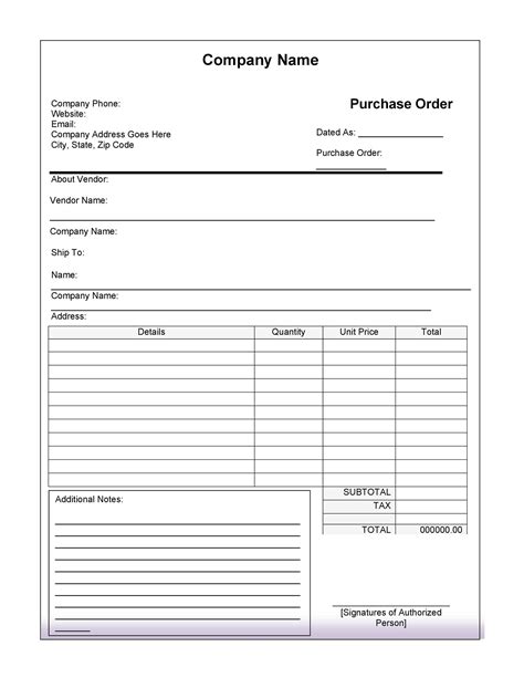 printable purchase order tutoreorg master  documents