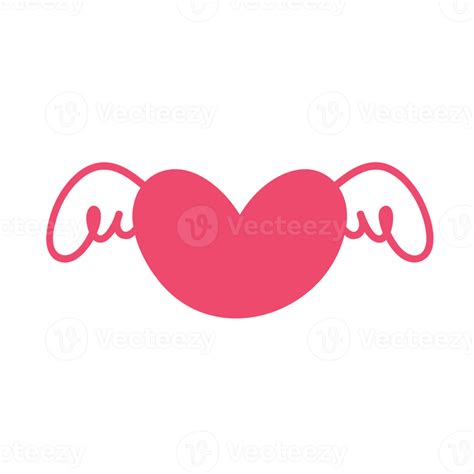 Free Corazón Con Alas Concepto Romántico De Amor De San Valentín