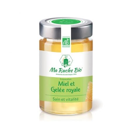 Miel et gelée royale bio I Produit 100 naturel I 250g