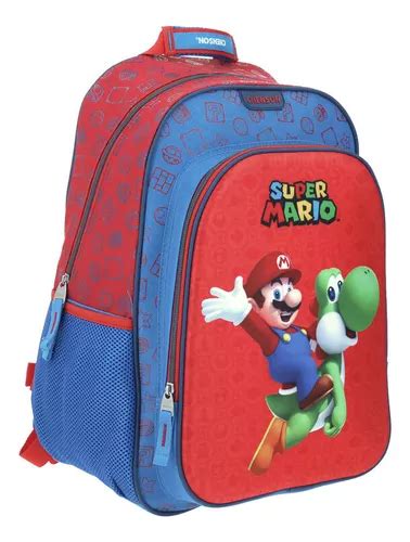 Chenson Original Mochila Escolar Rosa Alta Durabilidad Super Mario Bros