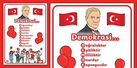 demokrasi poster teacher  twinkl