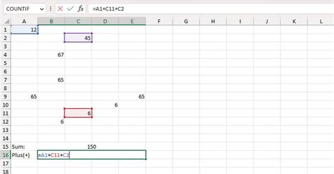 How To Sum Random Cells In Excel