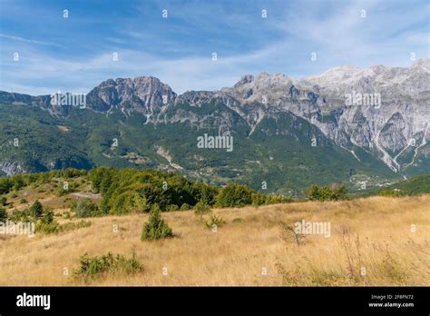 Beautiful Landscape Of Accursed Mountains Viewed From Valbona Theth