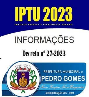 Prefeitura Municipal De Pedro Gomes MS Novos Tempos Novas Conquistas