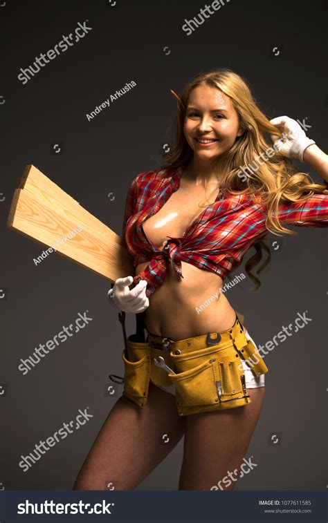 Sexy Beautiful Blonde Girl Isolated Over Stock Photo Shutterstock