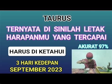 Taurus Jadi Ini Harapanmu Yang Tercapai Youtube