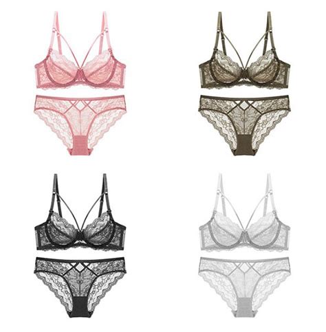 New Lace Lingerie Setpush Up Bras And Panty Setclassic Bandage Underwire Lingerie Setsexy