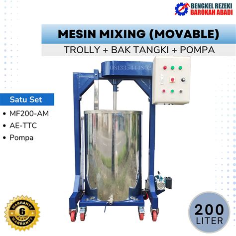 Jual Mesin Mixer Pengaduk Cairan Sabun Detergen Softener Kapasitas