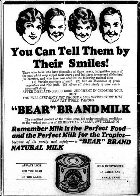 Bear Brand Milk Tribune Panay Newspapers