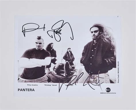 Pantera Autographed 10x8 Photo Yourpremiermemorabilia