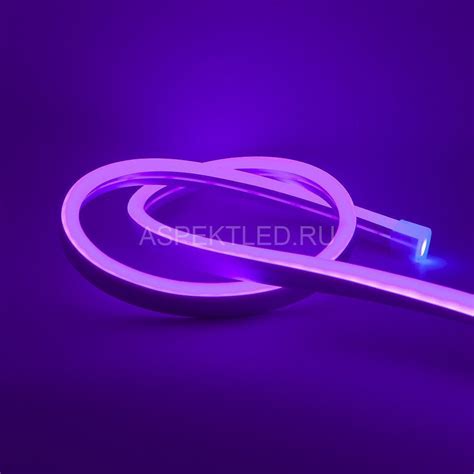 Гибкий Led неон 6х12мм фиолетовый 9,6W-12V-120Led-IP67 шаг резки 25мм ...