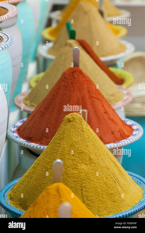 Spices at the market Marrakech, Morocco Stock Photo - Alamy