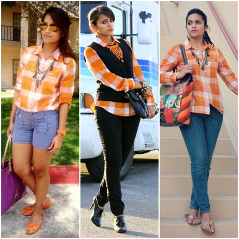 Three Ways To Style Burnt Orange Shirt