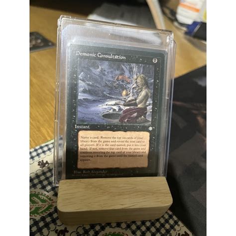 Mtg Demonic Consultation Black Commander Magic The Gathering